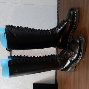Vintage Punk 20 Hole 20i Doc Dr Doctor Martens Tall Knee High Boots UK6 US8